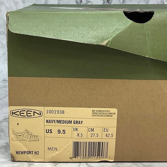 Keen Men\'s Size 9.5 Navy/Medium Grey Newport H2 Sandals Outdoor Hiking P21-6 main image 9